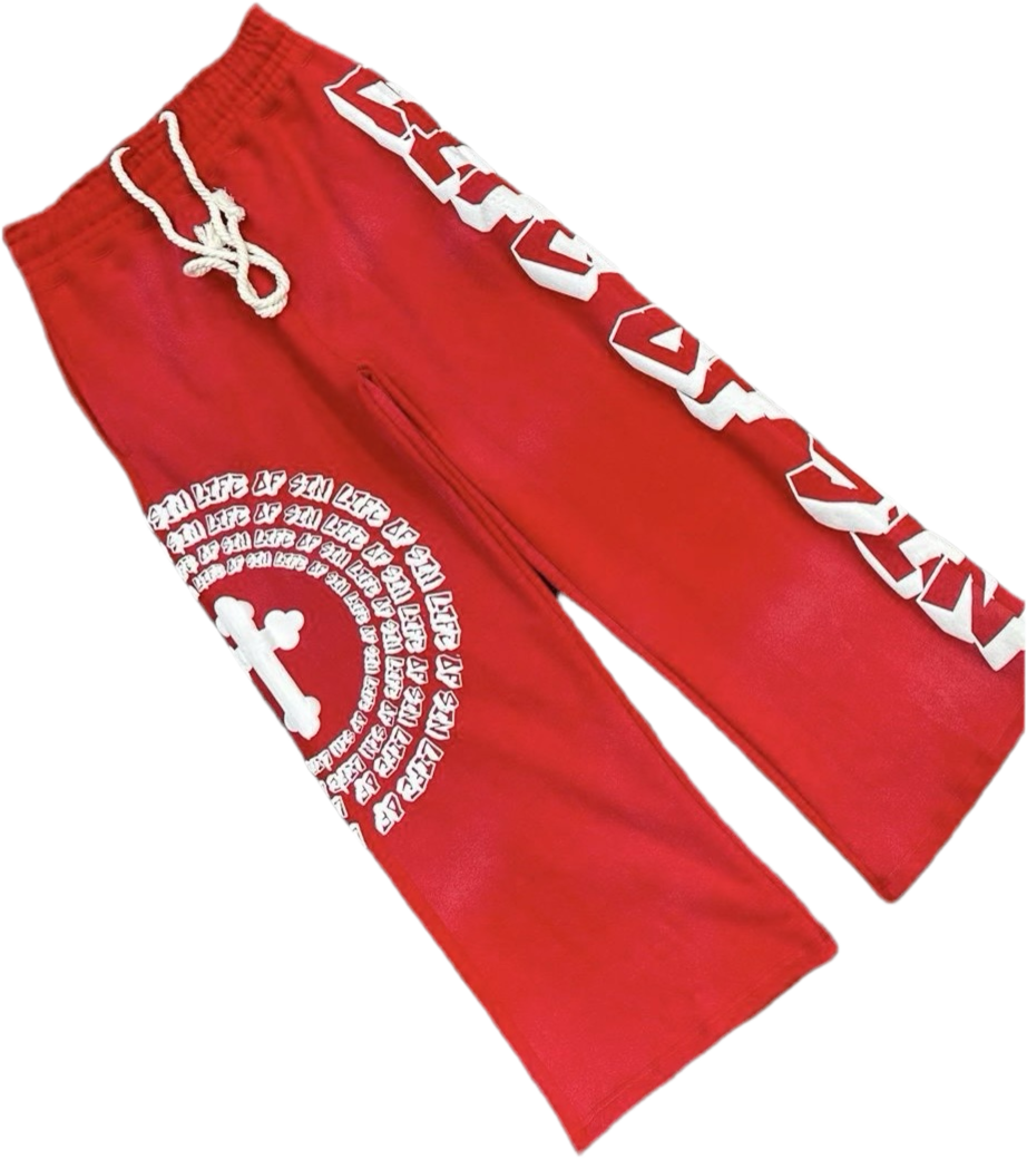 Red Grafiti Sweats