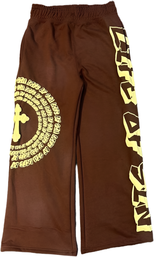 Brown Graffiti Sweats